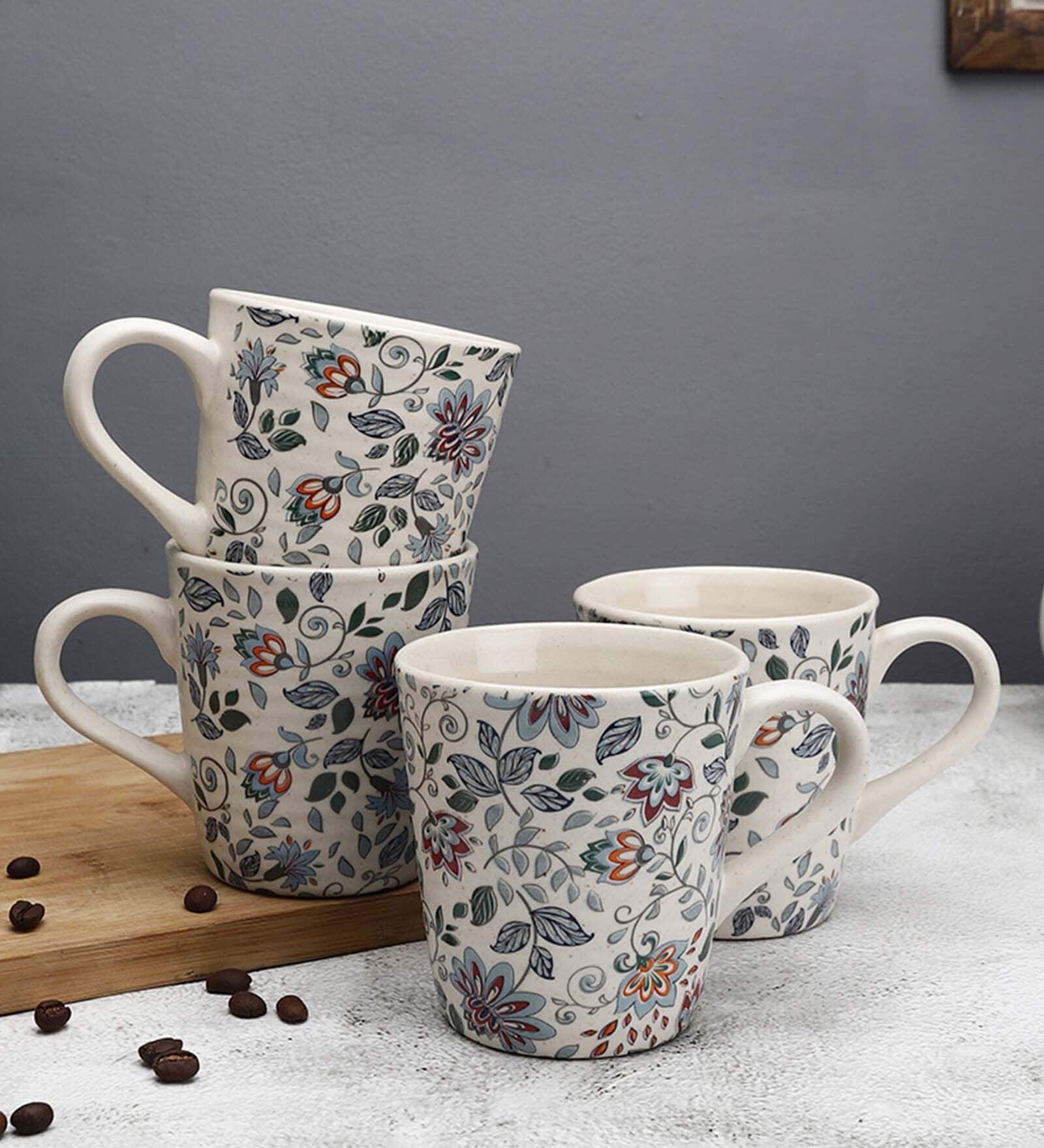 Midsummer Night Dream 300ml Multicolour Stoneware (Set of 4) Coffee Mug