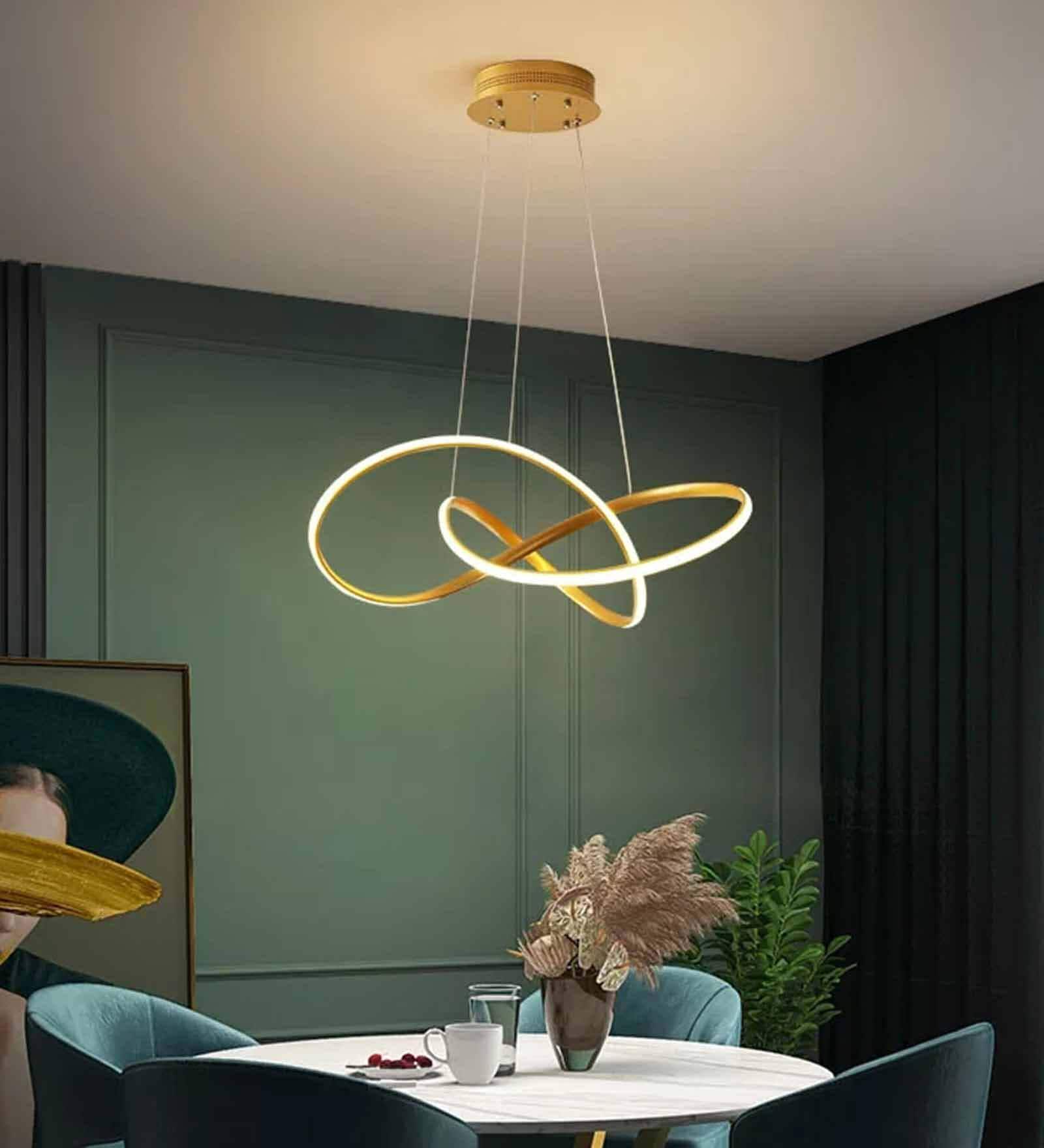 Milady Gold LED Smart Voice Assist Chandelier