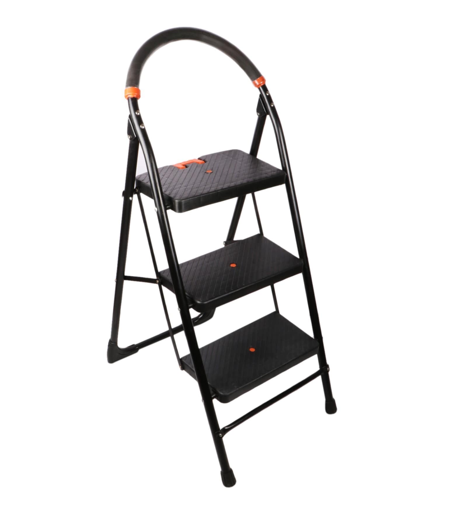 Buy Milano 3 Step Black MildSteel Folding Step Ladder at 63 OFF by