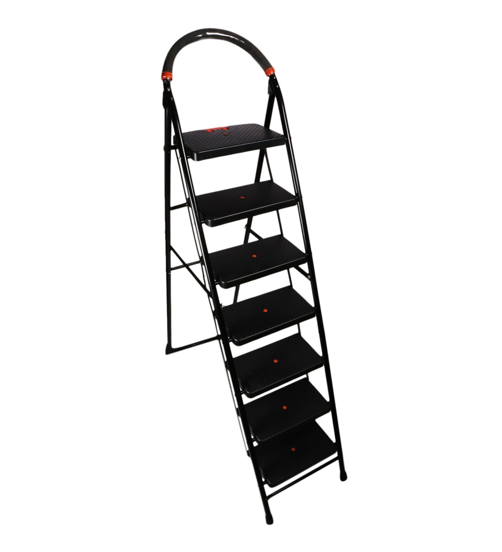 Buy Milano 7 Step Black MildSteel Folding Step Ladder at 61 OFF by