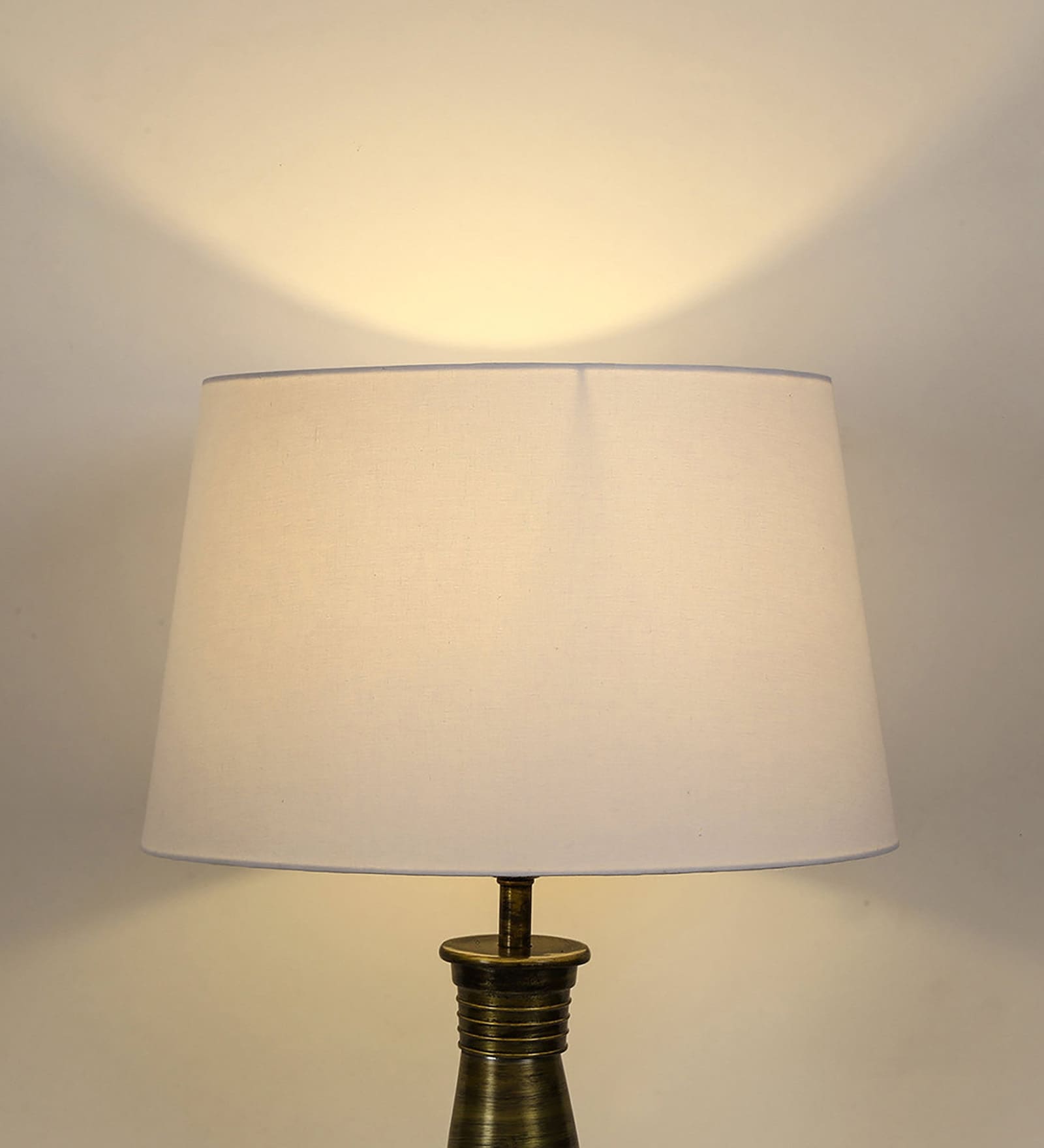 Milky Ivory Cotton Drum Lampshade