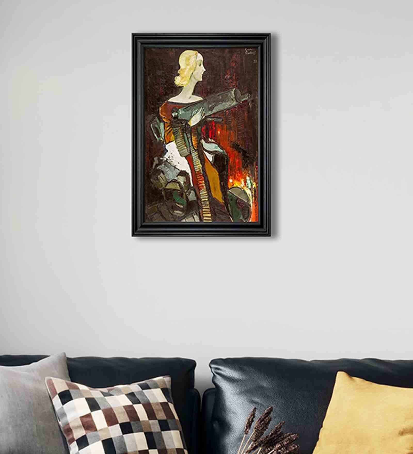 Miller Canvas Framed 18 x 24 Art Print