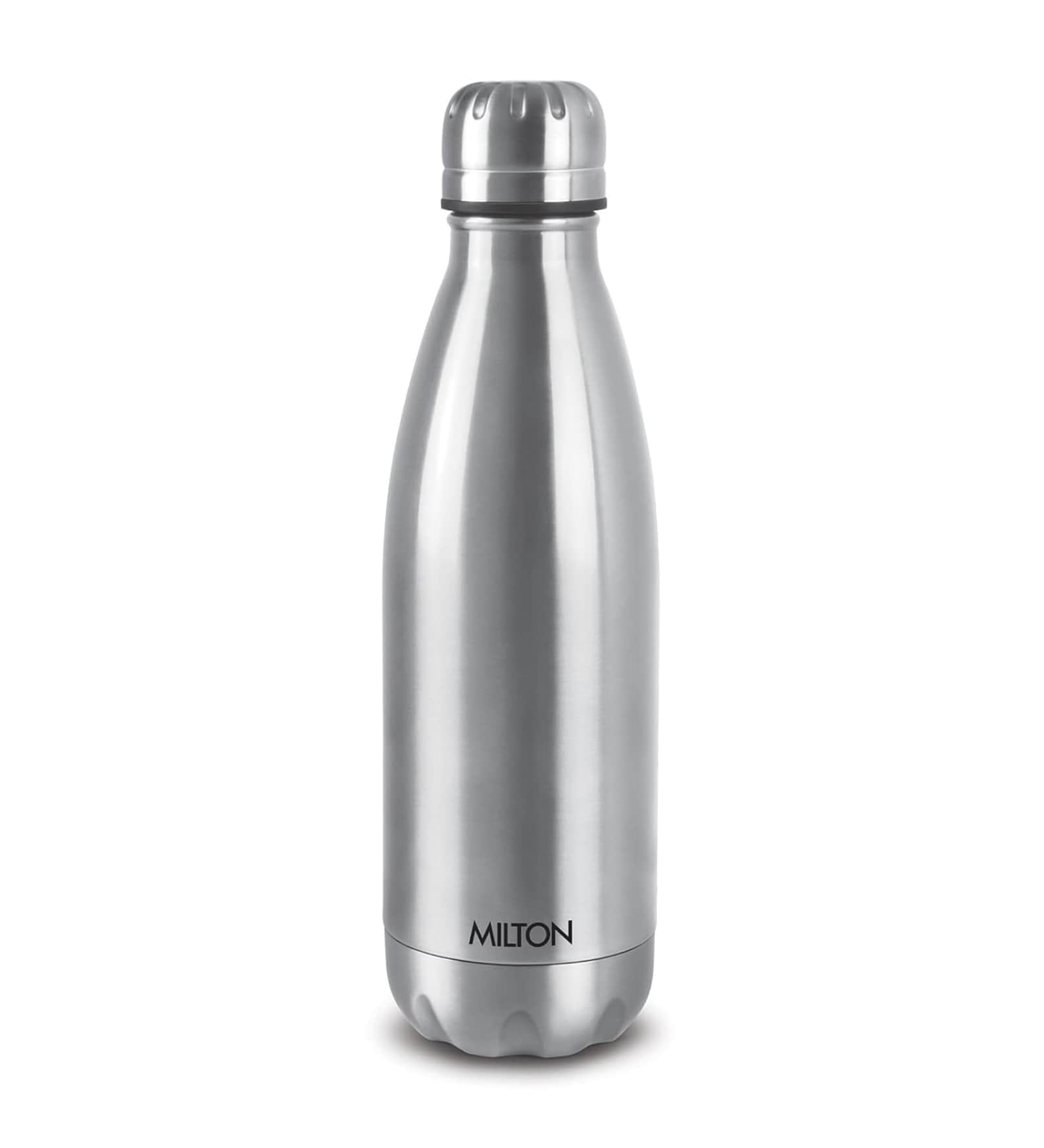 Milton Duo Dlx 1000 Thermosteel Vacuum Insulated Water Bottle 1000 Ml 24 Hours Hot & Cold Leak Proof Silver