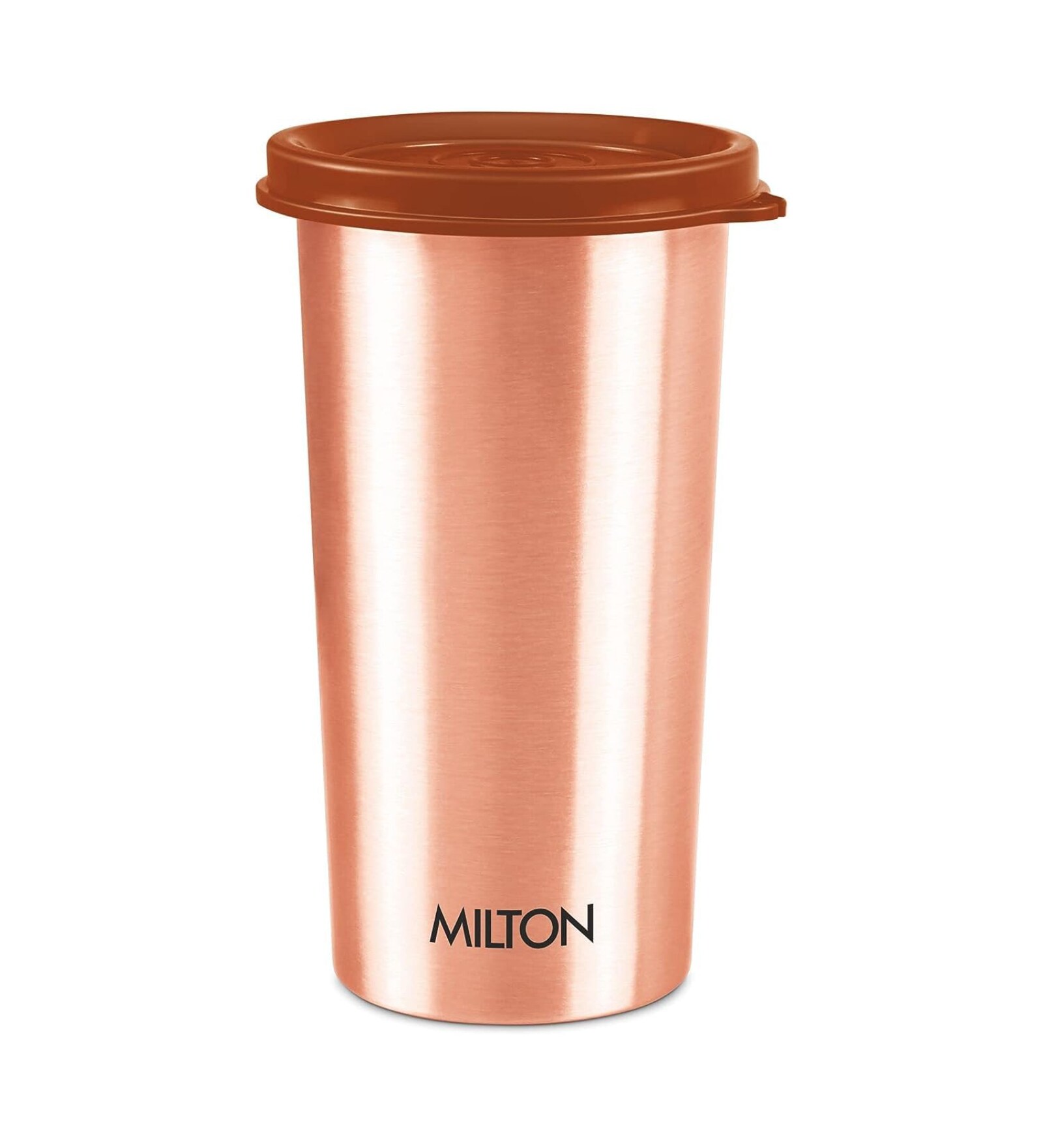 Milton Copper Drinking Tumbler With Lid 480 Ml Pure Copper Leak Proof