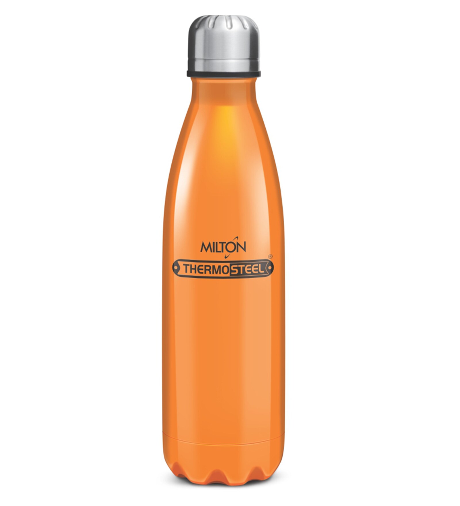 Milton Thermosteel Duo DLX Insulated Steel Bottle, Orange, 1000 ML