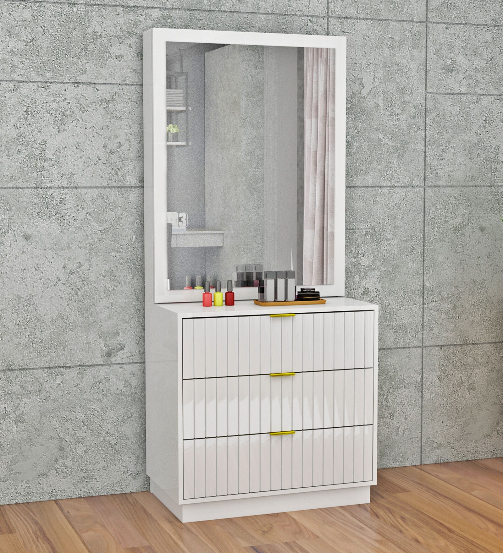 Minerva Dressing Cabinet in White Finish