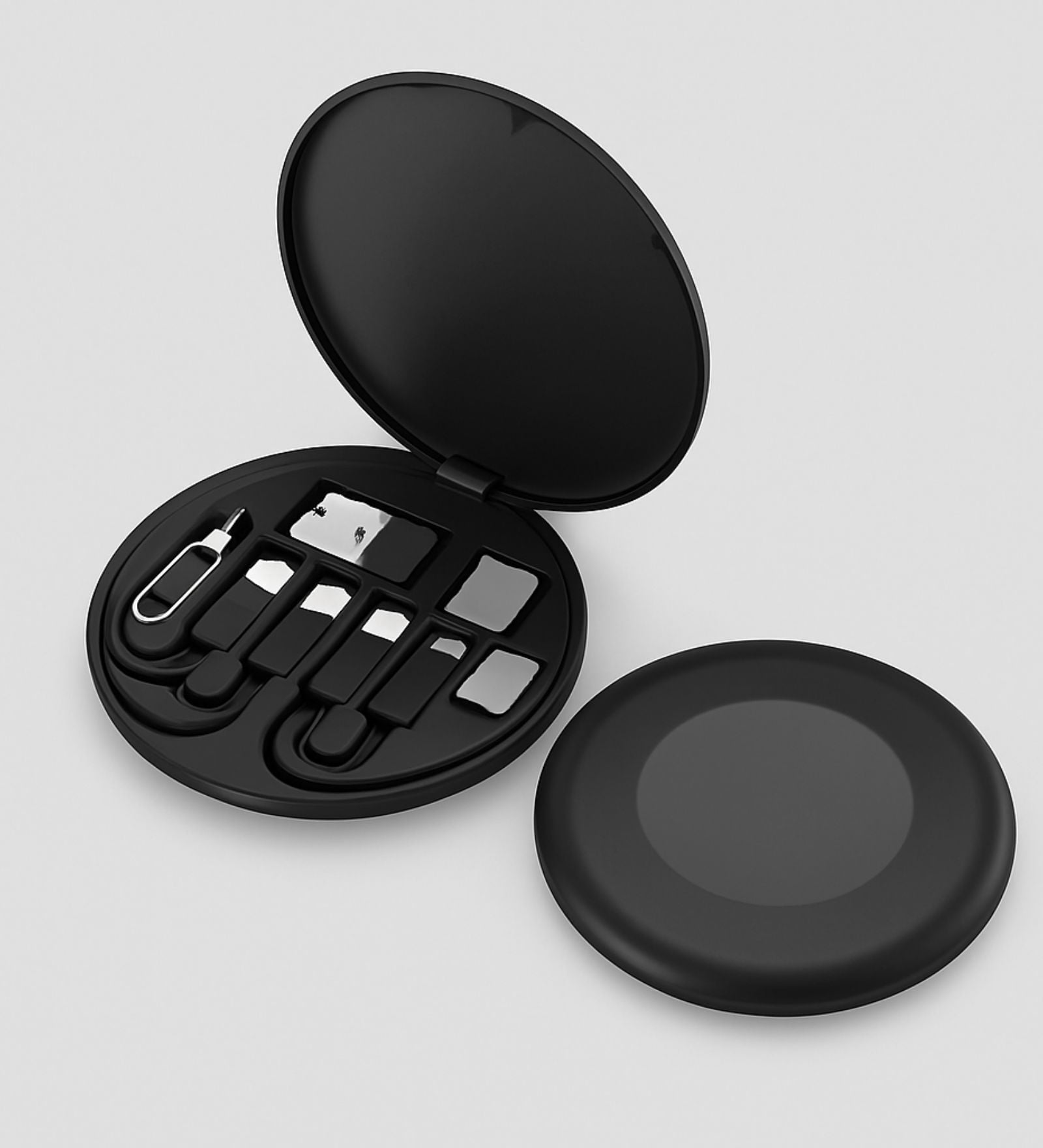 Mini Multi-Functional Fast Charging USB Data Cable Set | For Android, Type C, iOS Charging Cable with Retrieve Card Pin