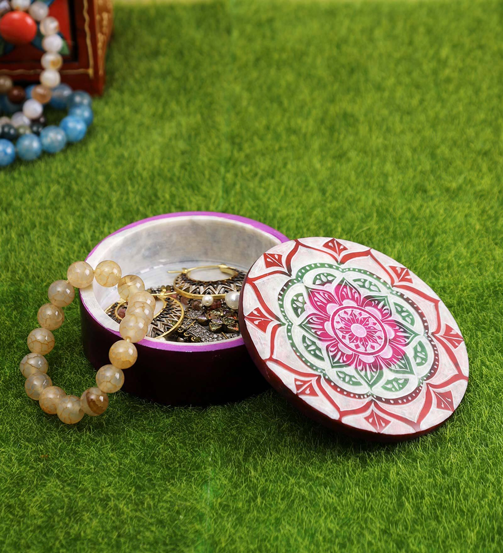 Buy Purple Soapstone Mini Jewellery Organiser at 51 OFF by Aapno