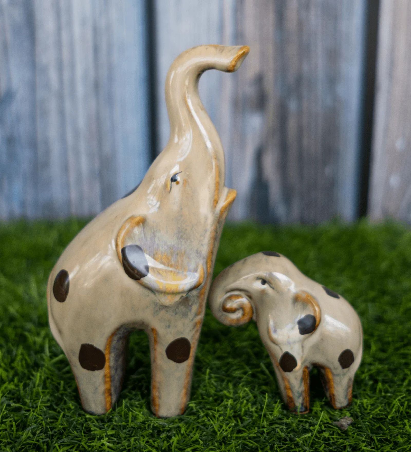 Miniature Elephant Family Figurines