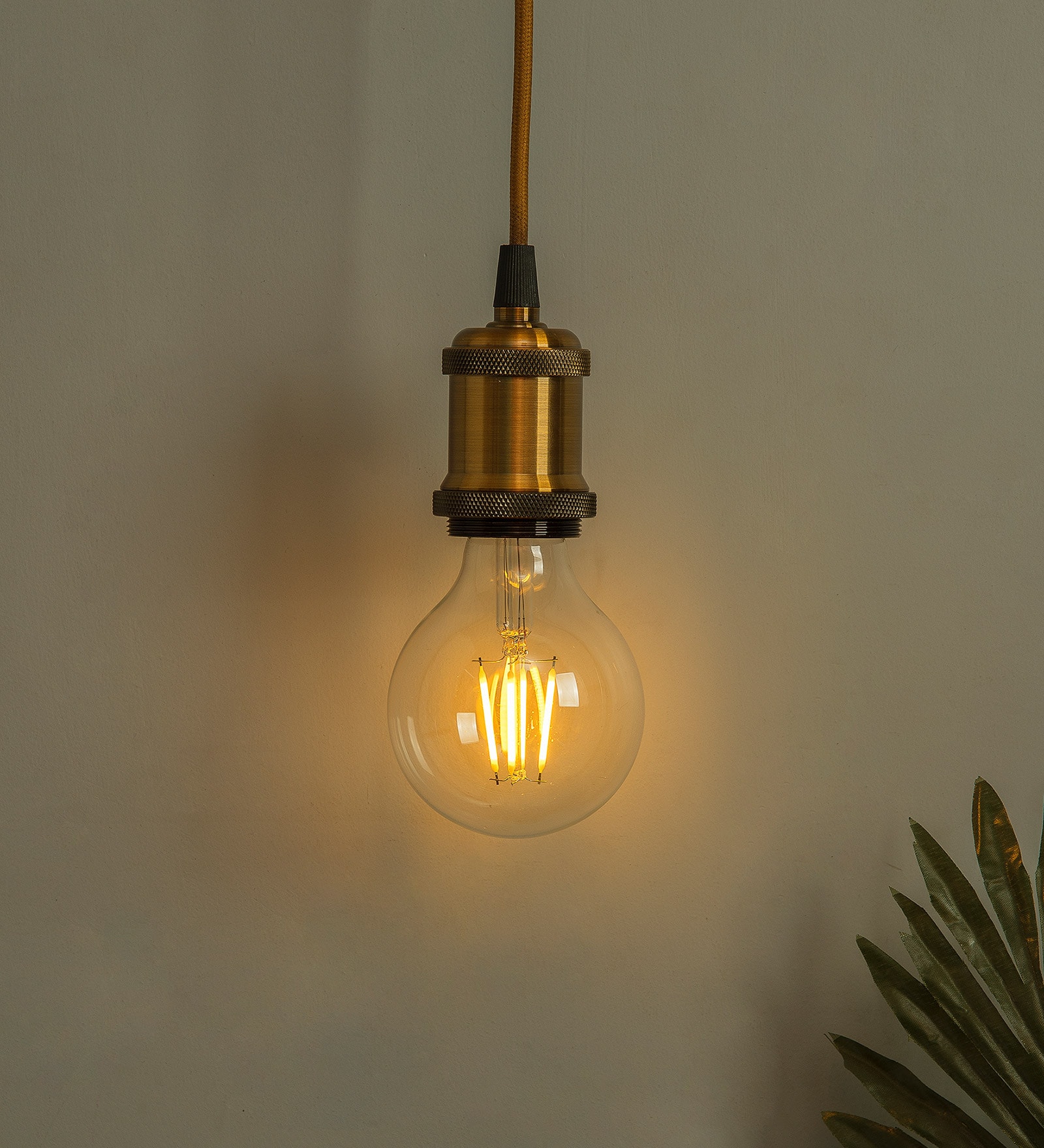 Minimalist Brass Metal Hanging Light