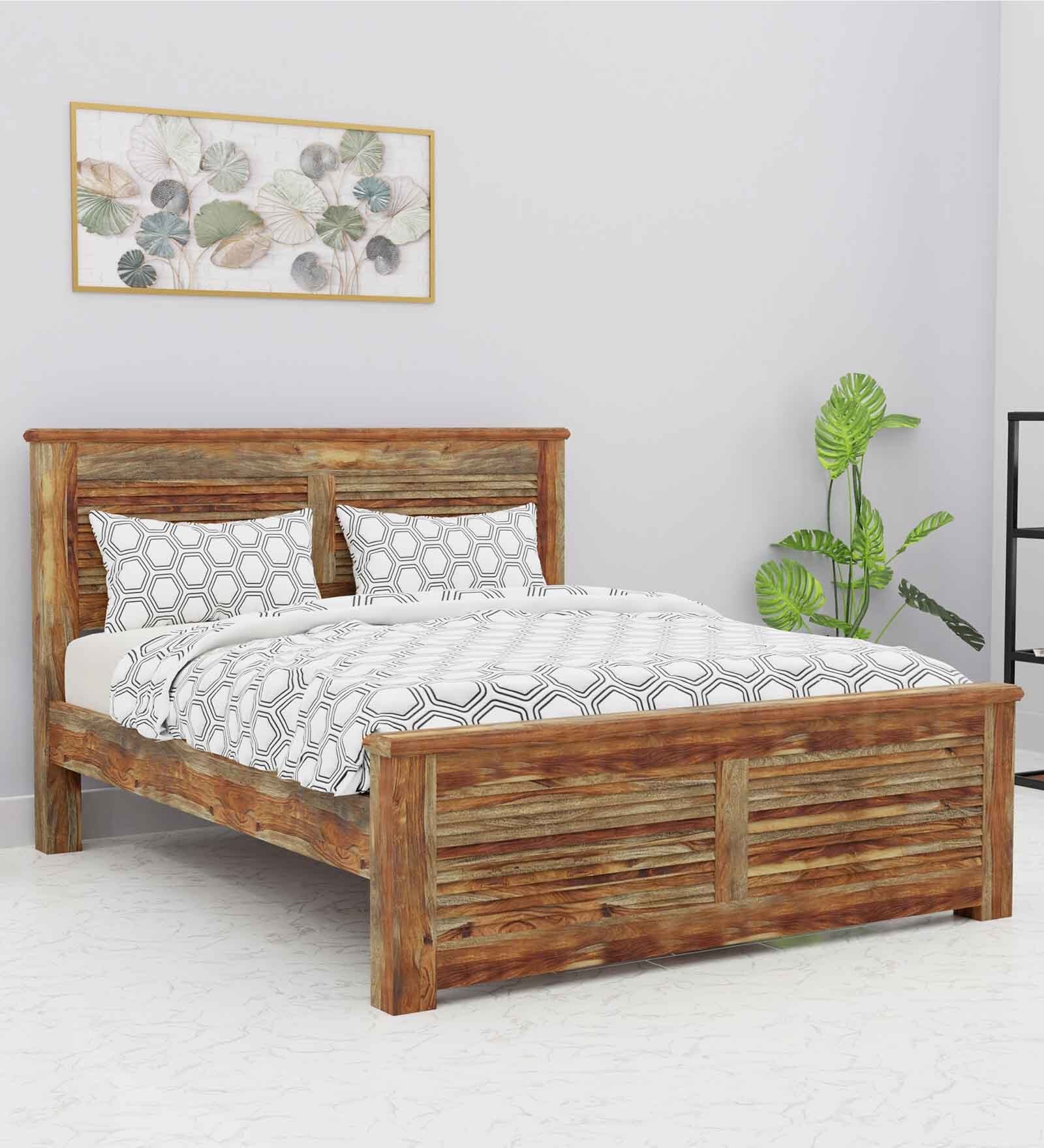 Mirage King Size Bed in Brown Color