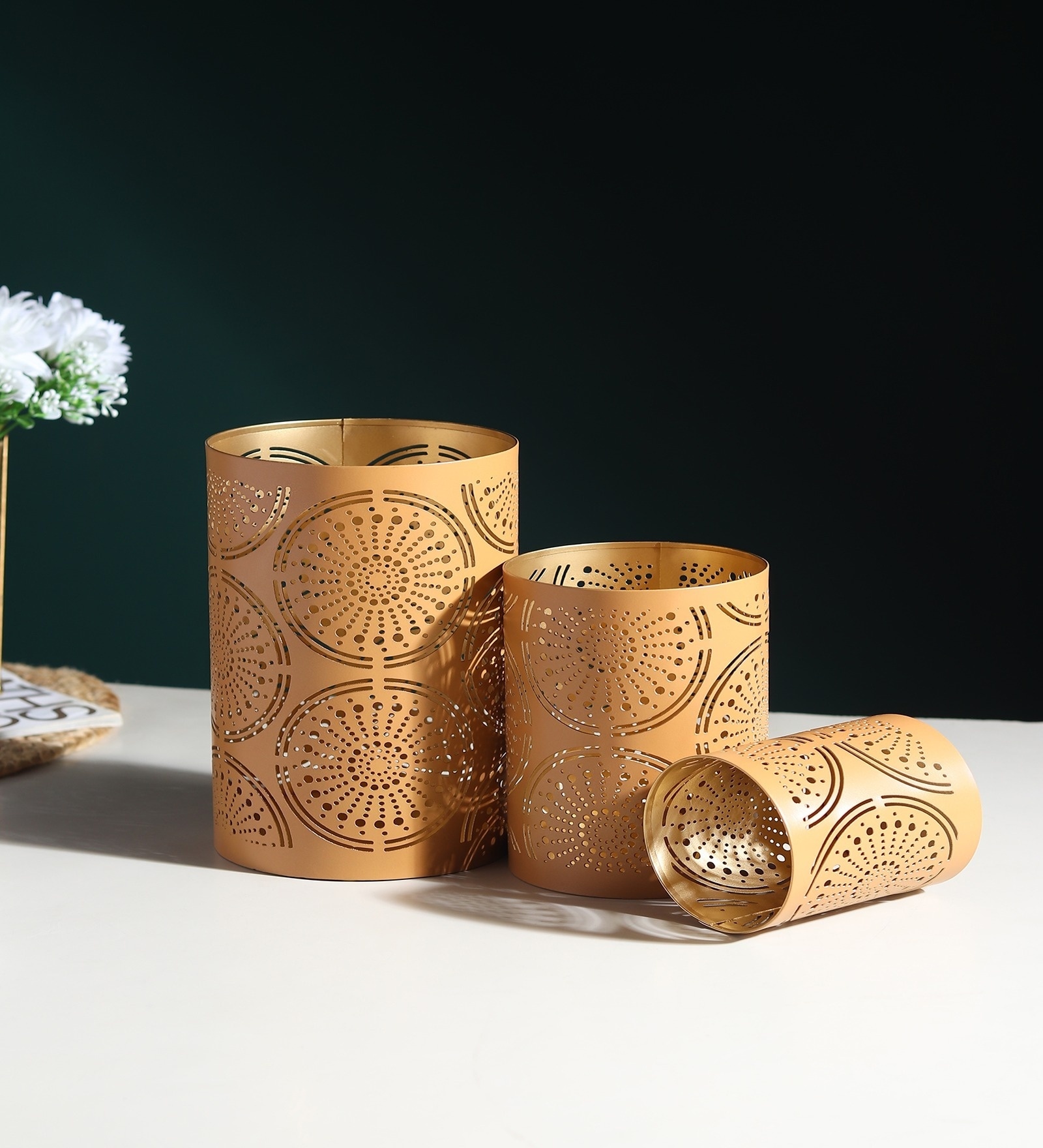 Yellow Miraya Candle Holder