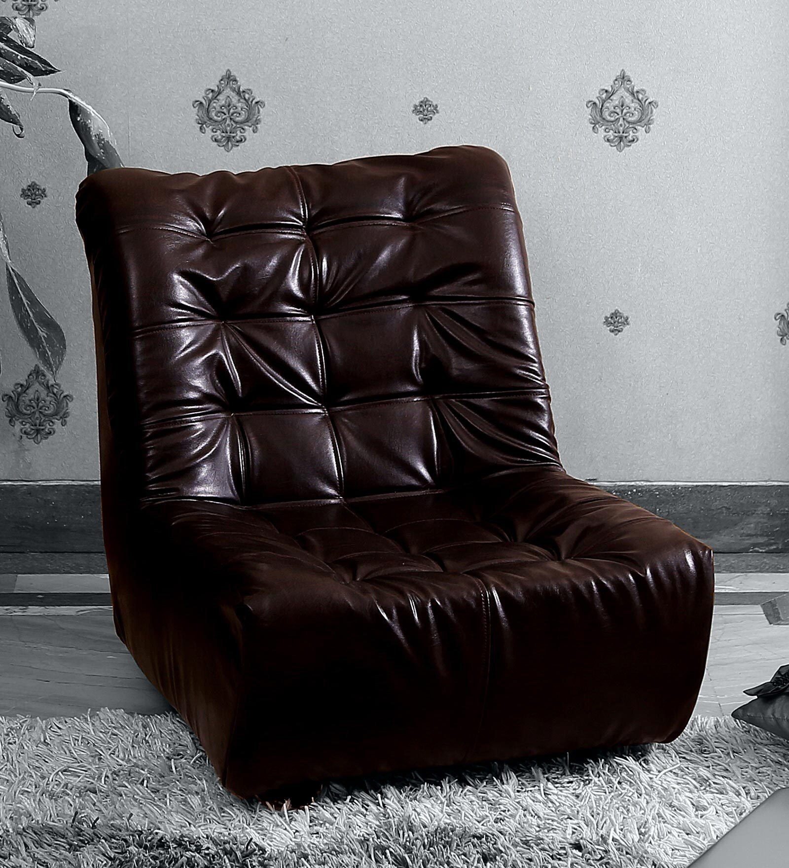 Miyata Low Seat Lounger Chair in Dark Brown Colour Miyata Low Seat Lounger Chair in Dark Brown Colour
