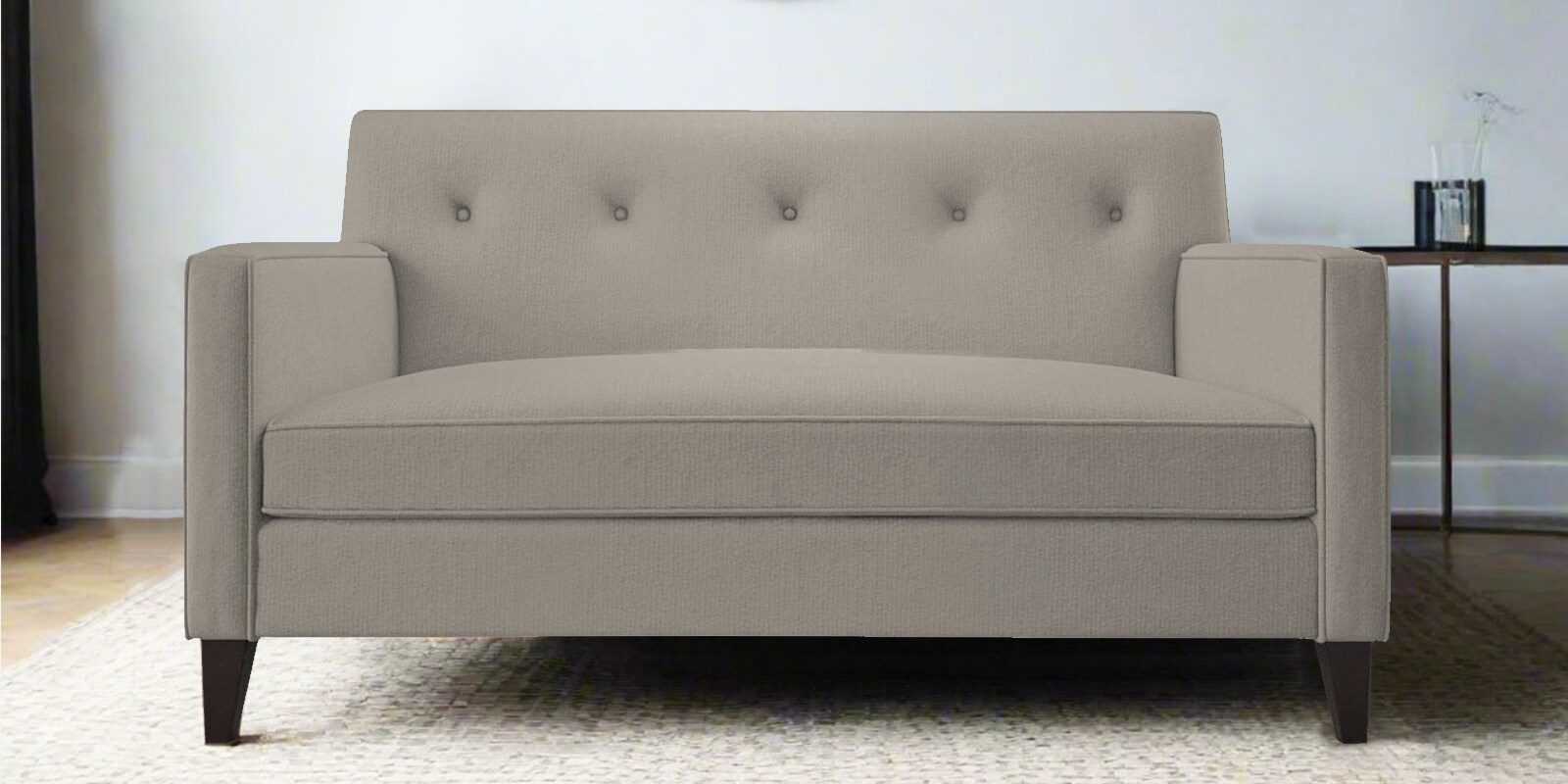 Miller Fabric 2 Seater Sofa in Lit Grey Colour