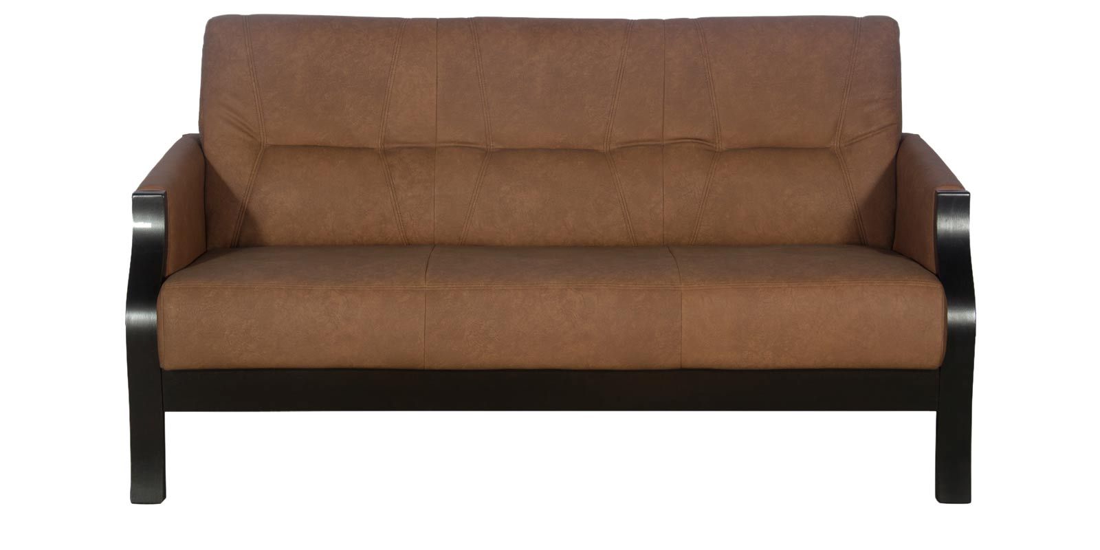 Milos 3 Seater Sofa in Cappucino Finish