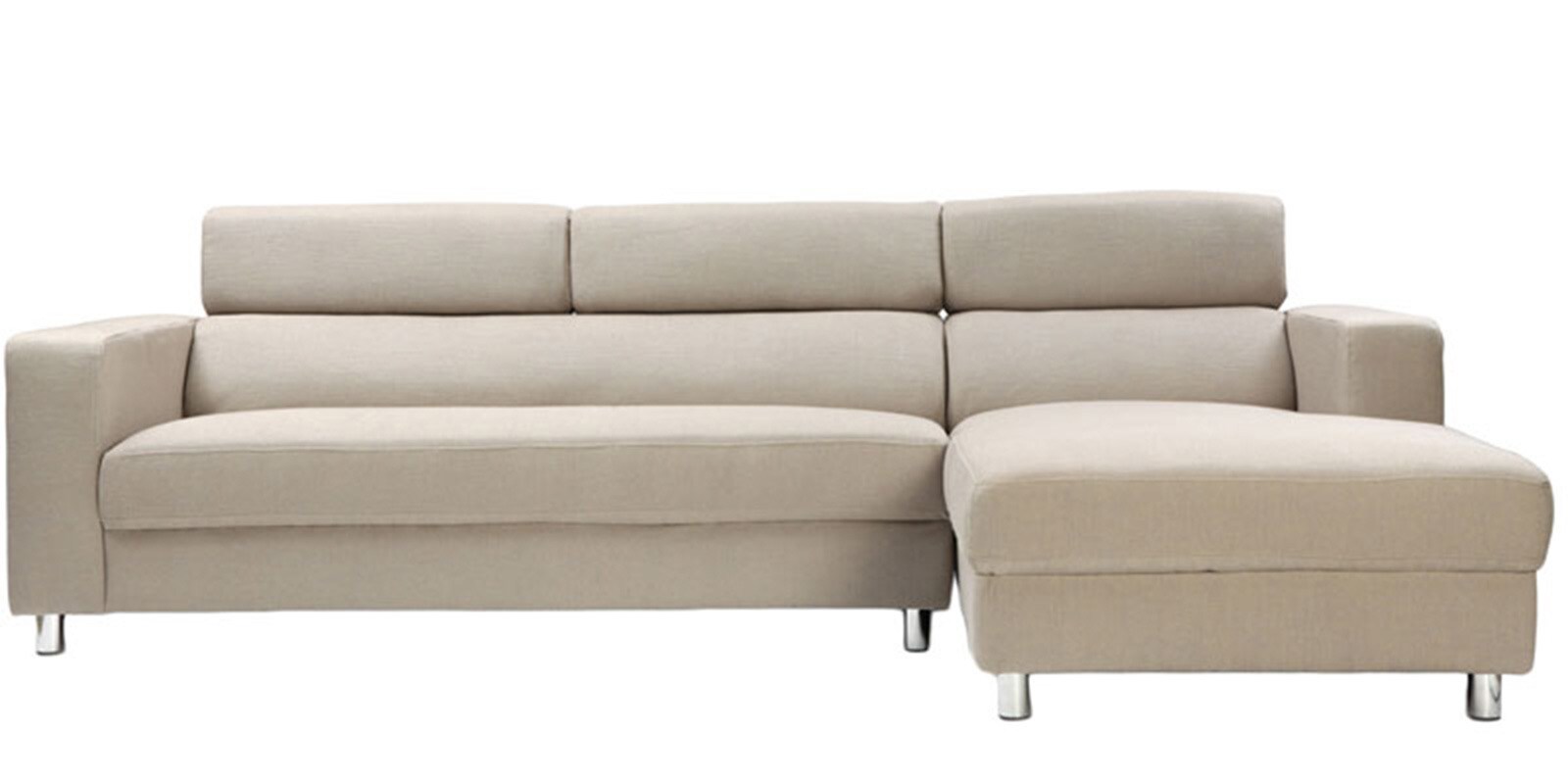 couch with lounger on right side