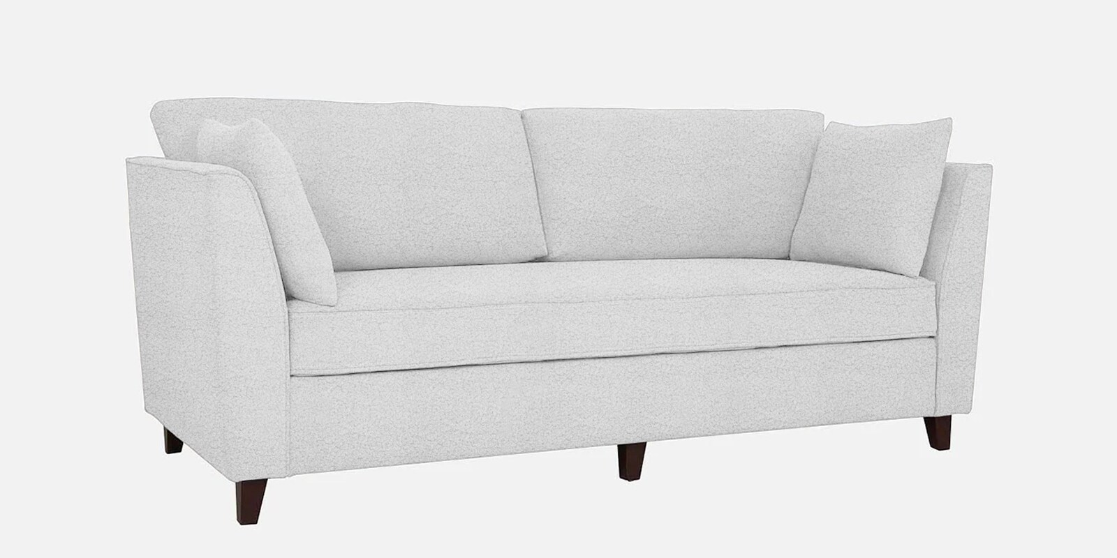 Miranda Boucle Fabric 3 Seater Sofa In White Colour