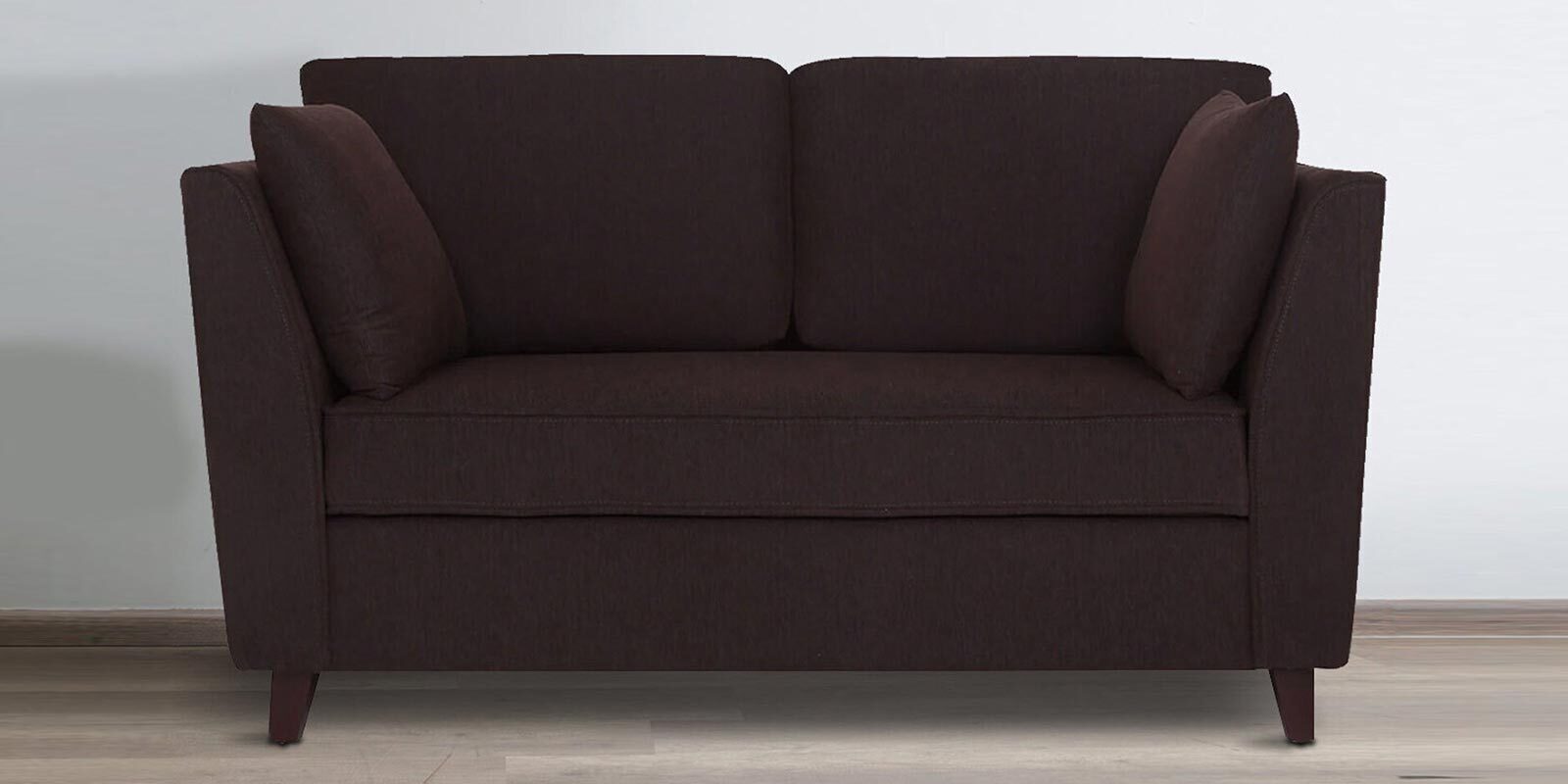 Miranda Chenille Fabric 2 Seater Sofa In Chestnut Brown Colour