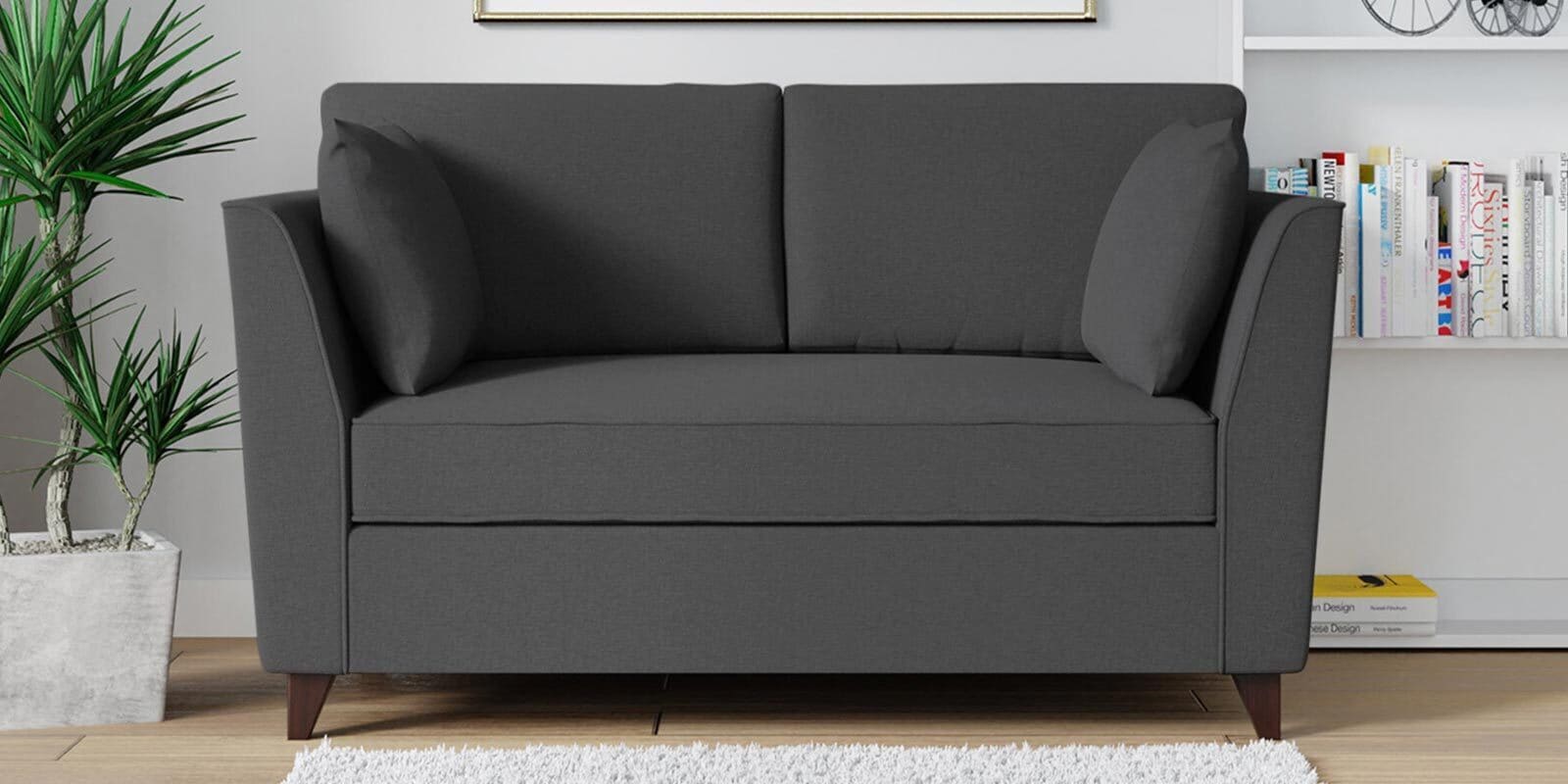 Miranda Chenille Fabric 2 Seater Sofa In Steel Grey Colour