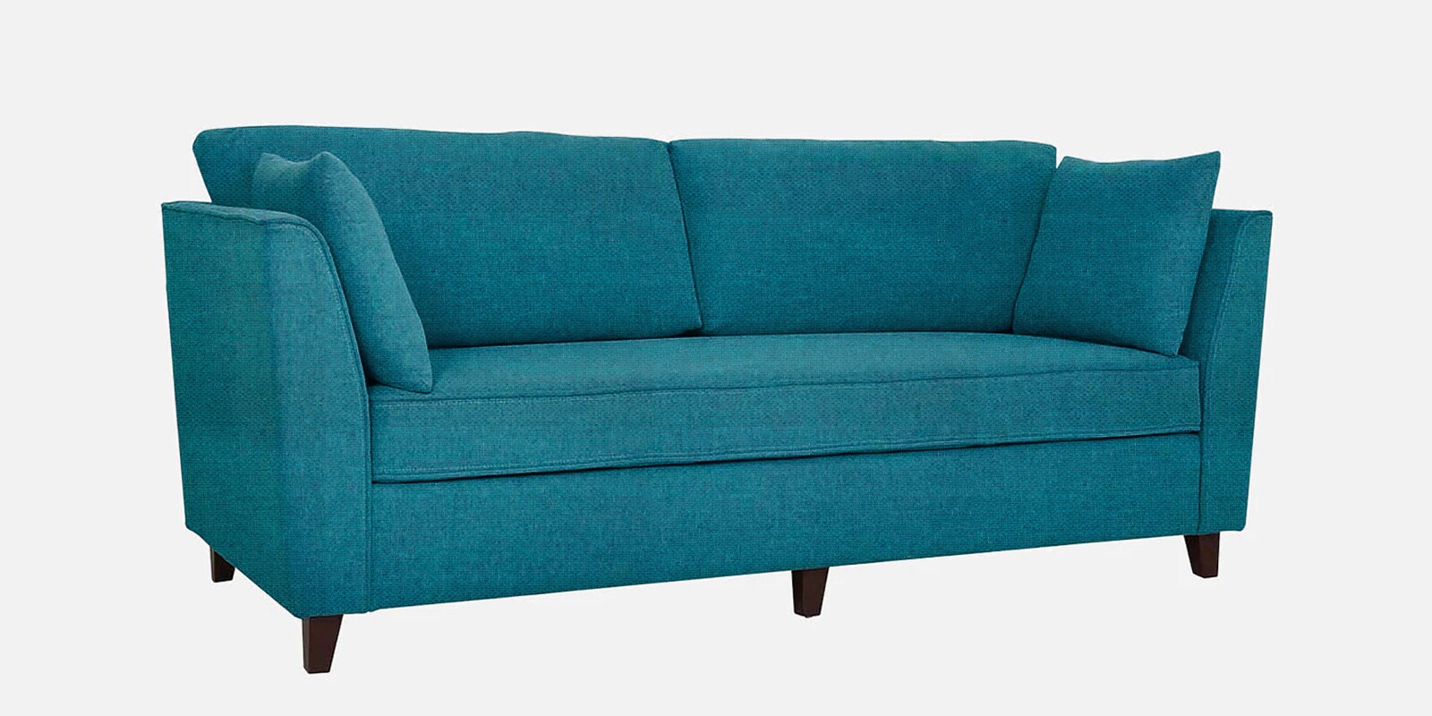Miranda Chenille Fabric 3 Seater Sofa In Teal Color