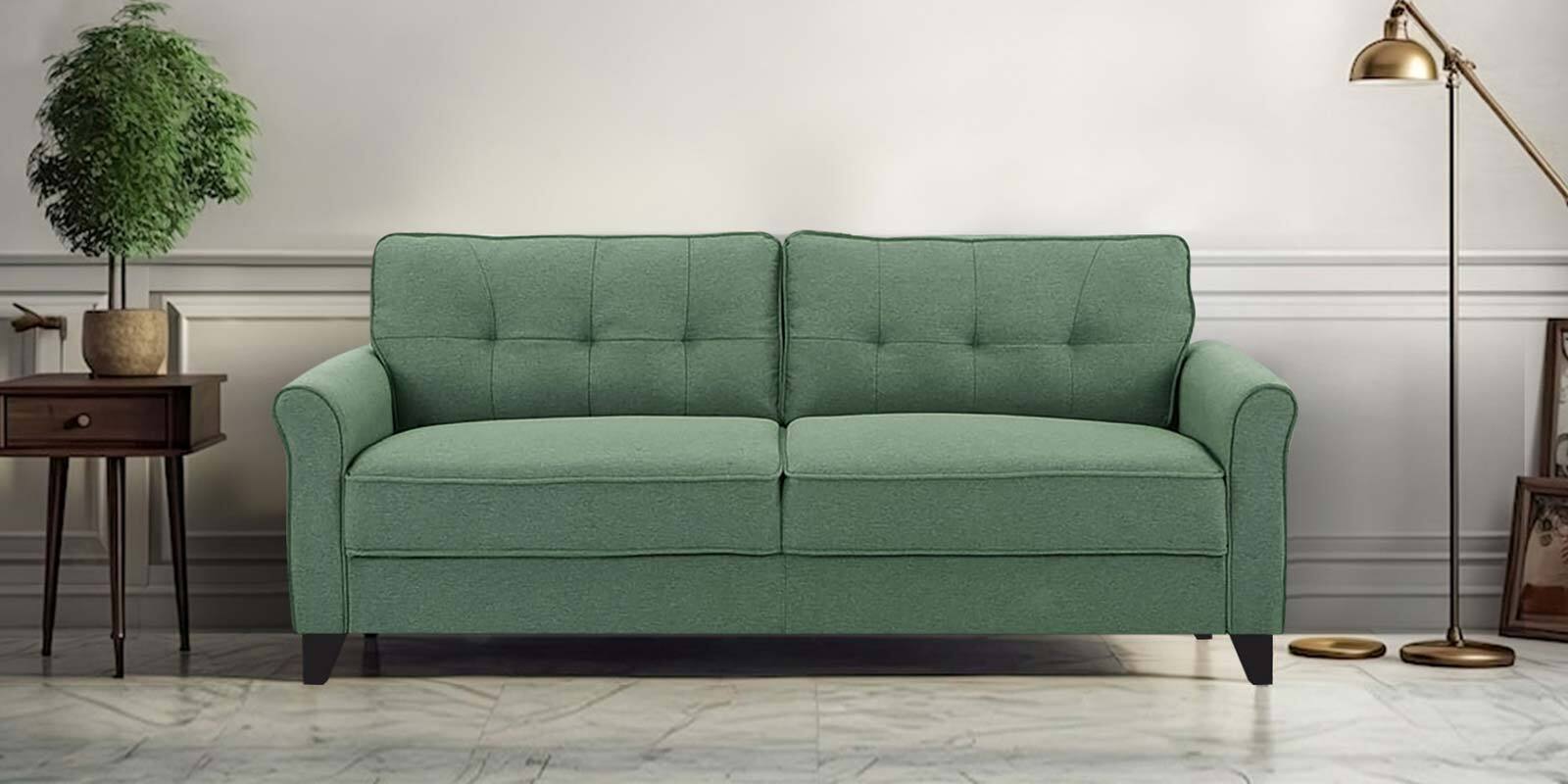 Buy Aldrin Fabric 3 Seater Sofa In Green Colour at 33 OFF by Trevi