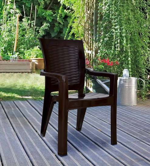 Venus Plastic Chair In Brown Colour By Modern Industries