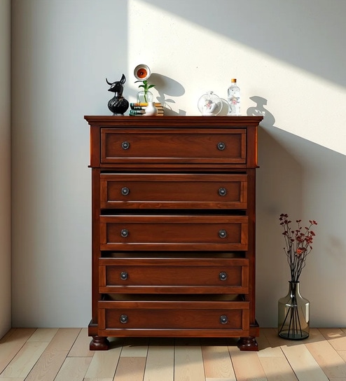 Miami Chest Of Drawers In Brown Finish