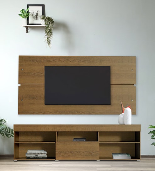 Miami TV Unit For TV's Upto 65 inches In Natural Finish