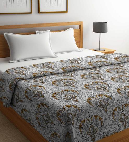 Buy Microfiber Fill Double Bed Ac Comforter By Romee Online