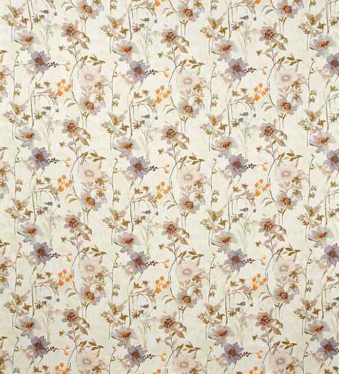 Microfiber Floral Single Bedsheet with 1 Pillow Cover - Off White, 155x228 CM