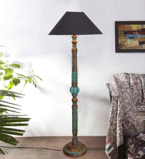 Black Mid Century Modern Floor Lamp