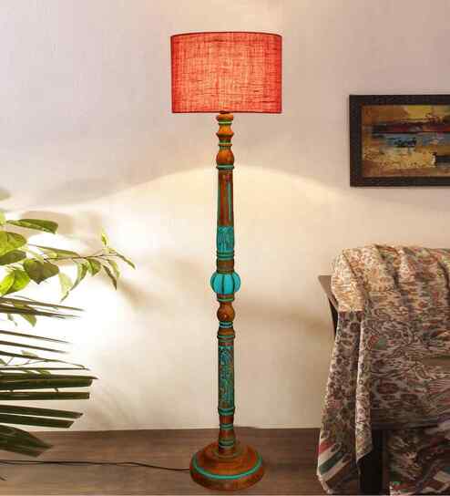 Pink Mid Century Modern Floor Lamp
