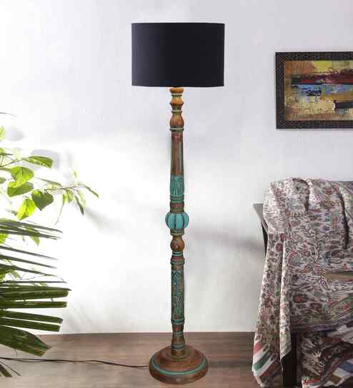 Black Mid Century Modern Floor Lamp