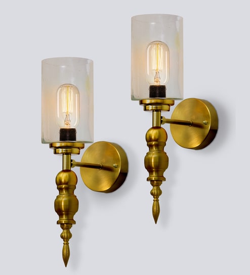 Mid-Century Modern and Glass Wall Light, Bubble Glass