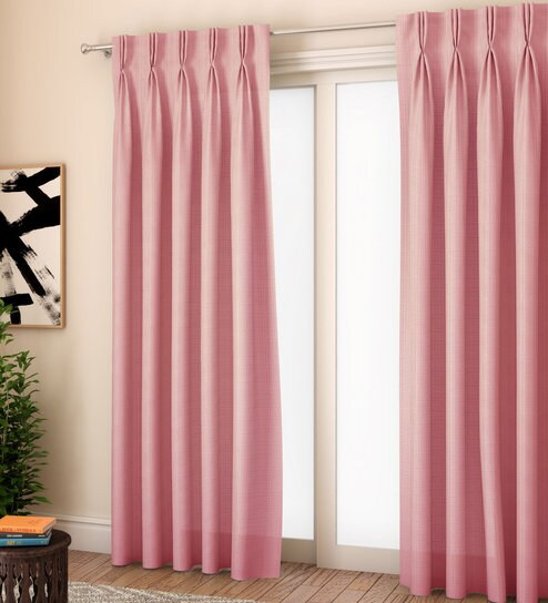 Buy Milano Plain Textured 9 Feet Long Door Glossy American Pleat