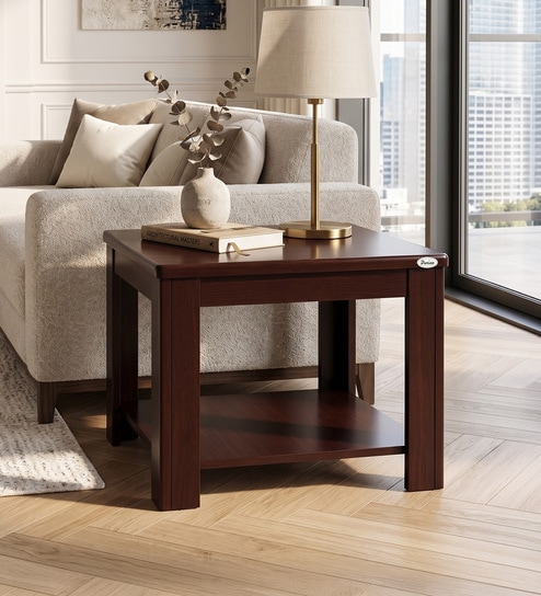 Milburn Side Table In Brown Finish