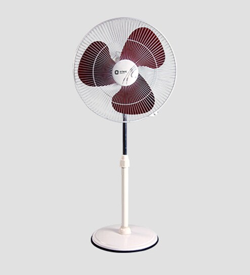 Buy Mini 16 400 Mm Red White Pedestal Fan By Orient Online
