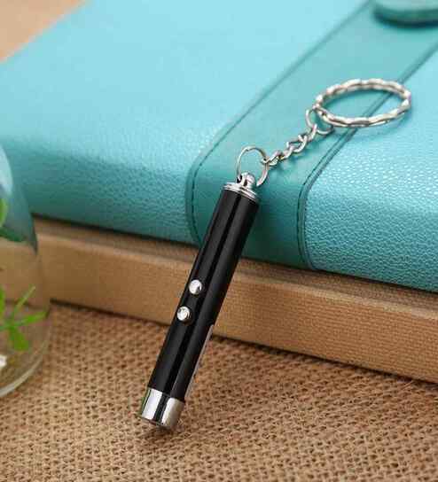 Mini Laser Pointer Beam Light Torch with Key Chain