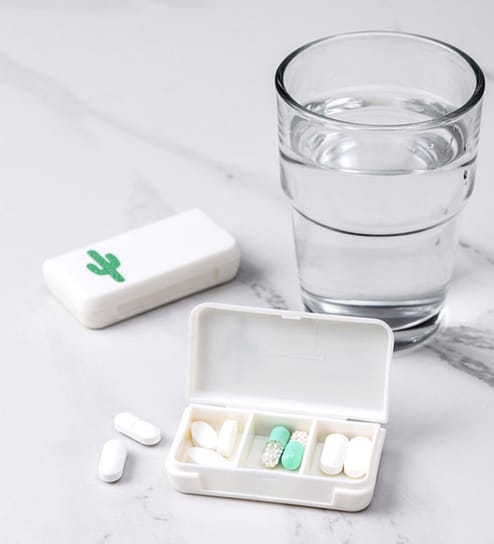 Mini Travel Pill Box -Set of 2 - Assorted Design