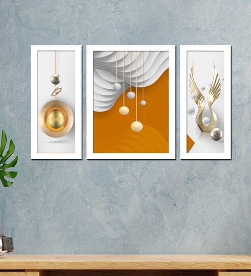 Minimalist Boho MDF Art Print Set of 3