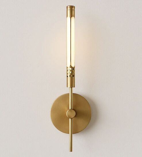 Minimalist Gold Slim-Line LED Wall Sconce