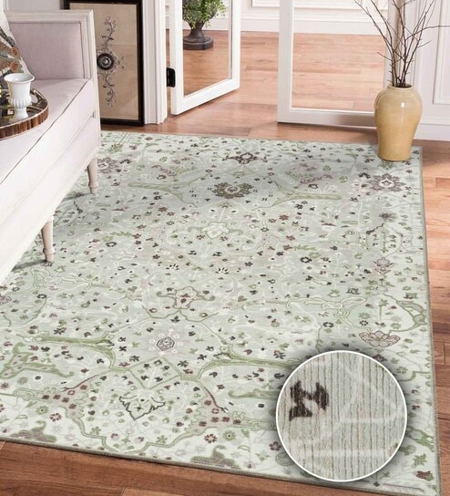 Mint Traditional Polyester 9' X 12' Machine Made Carpet