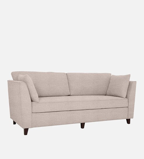 Miranda Boucle Fabric 3 Seater Sofa In Grey Colour