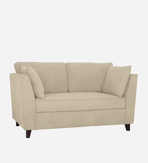 Miranda Vegan Leather 2 Seater Sofa In Ash Grey Colour