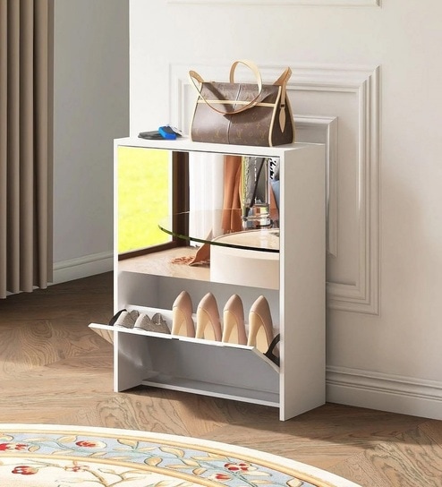 Mirrage Mirror Shoe Rack Cabinet