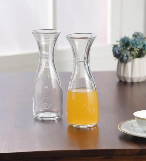 Misura 500ml Transparent Glass (Set of 2) Carafes