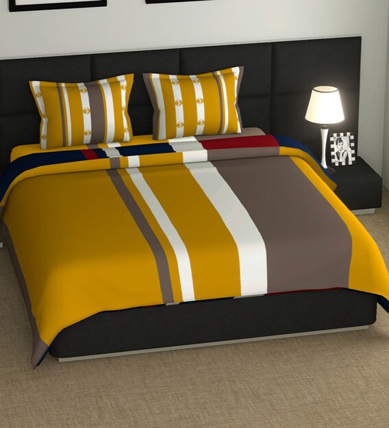 Buy 100 Cotton 120 GSM Ac Room Reversible Double Bed Comforter By