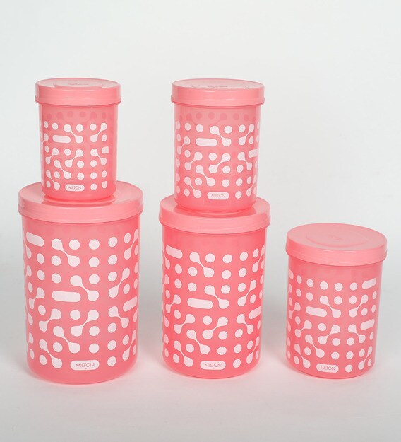 Buy Milton Plastic Storex 5In1 Container Set, Pink Online