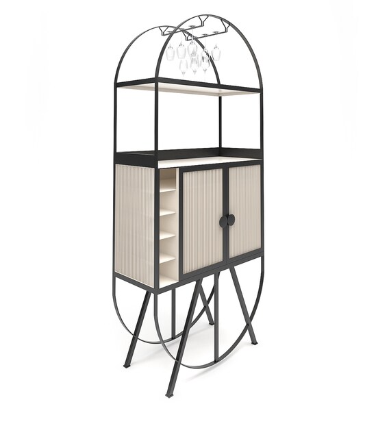 Buy Mini Bar in Black & White Colour by The Metal Project