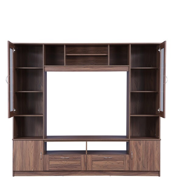 Buy Missouri Tv Unit in Walnut Finish by Hometown Online TV Units TV Units Furniture